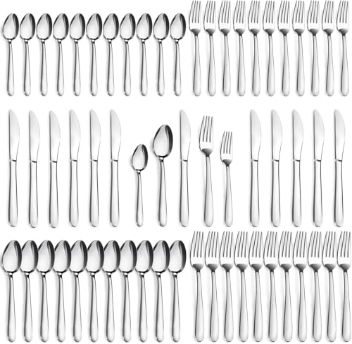 60 Piece Silverware Set Service for 12 (60Pcs)