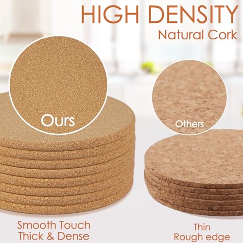 Cork Trivets for Hot Dishes 8 Pack 8 inch High (05-8 Inch 8pcs Round)