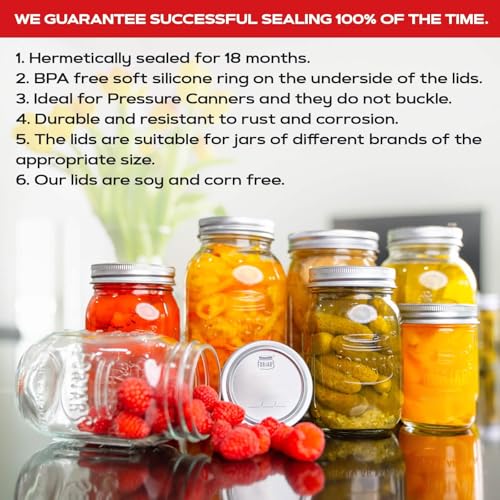 Wide Mouth Canning Lids (100-Pack)