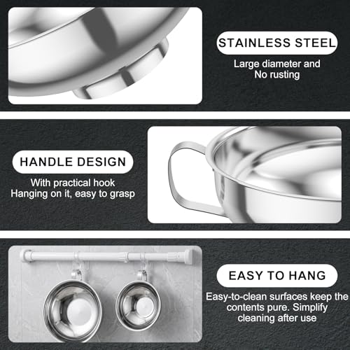 12 Piece Stainless Steel Canning Funnel Set with Strainers (Silver 12pcs)