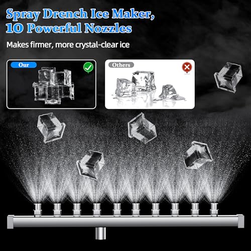 Commercial Ice Maker Machine 200lbs (200LBS/24H-1 / Gourmet Ice Maker)