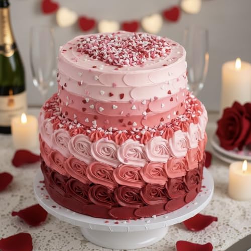 Valentine Sprinkles for Baking (Red, pink, white)