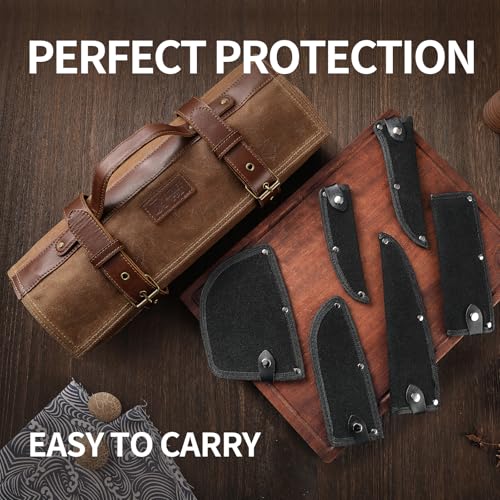Chef Knife Set with Bag (6 Count)