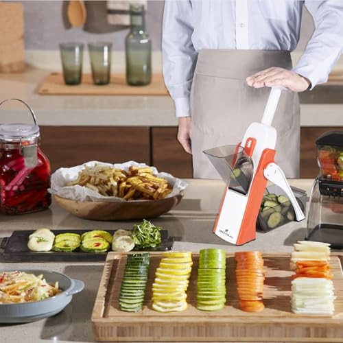 Mandoline Slicer for Kitchen (Orange)