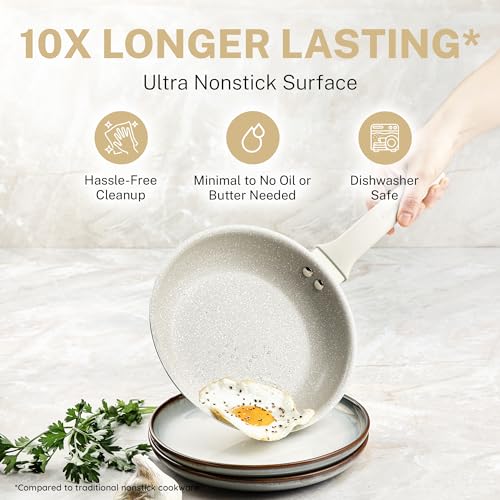 20 Pc Pots and Pans Set Non Stick Cookware Set with Steamer