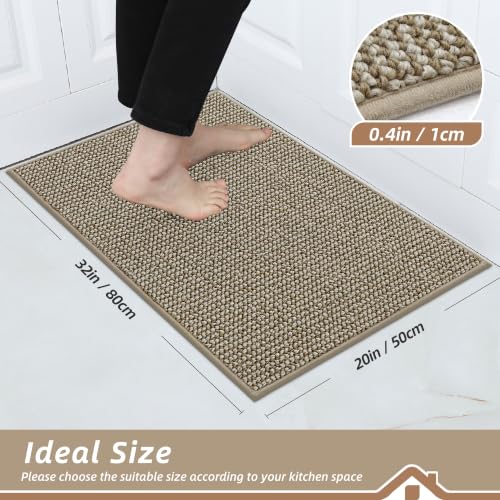 Kitchen Rugs 20"x32" (Light Beige / 20" X 32" (Rectangular))