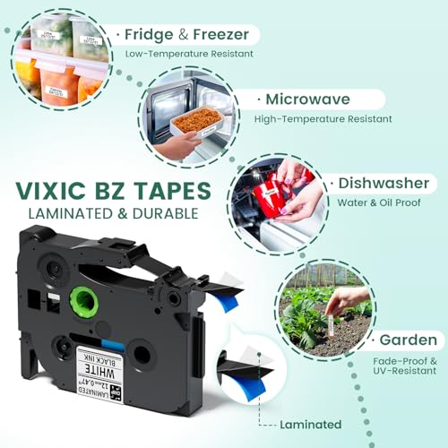 Label Maker D210S Label Maker Machine with 4 Tapes (Green Label Maker)