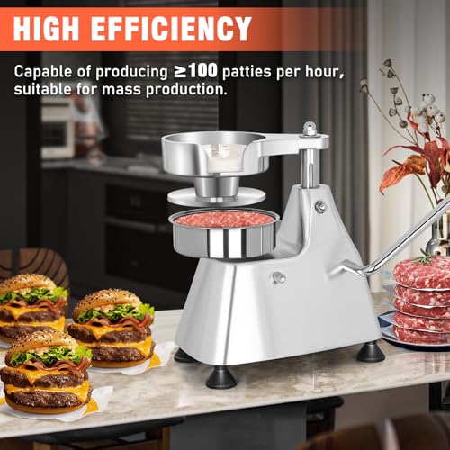 Commercial Hamburger Press Patty Maker with 4