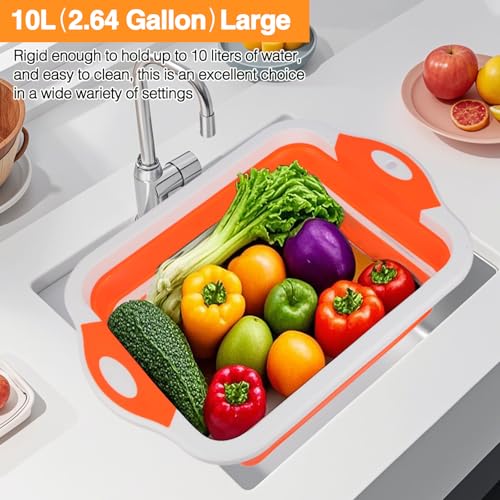 Collapsible BBQ Prep Tub (Orange)