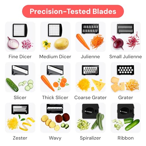 Pro Original Vegetable Chopper & Mandoline Slicer Kitchen Gadget (White / All-in-1)