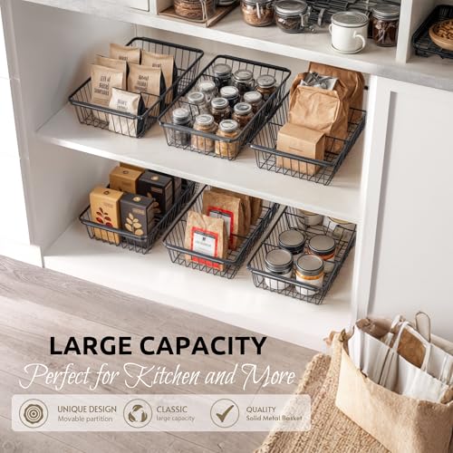 2 PACK】Wire Baskets for Organizing