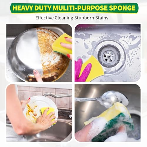 Heavy Duty Scrub Sponges (96 Pack)