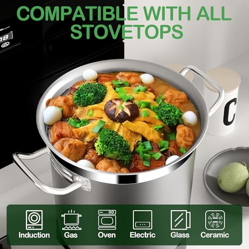 35 Quart Commercial Grade Large Stock Pot