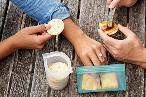 Reusable Food Storage Bags (Teal / 3 Cup Set)