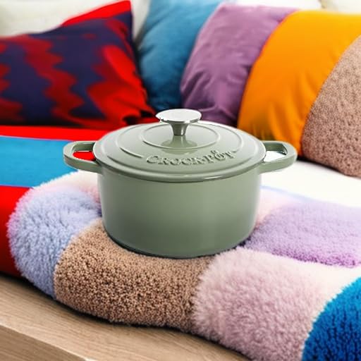 Artisan Round Enameled Cast Iron Dutch Oven (Pistachio Green / 7-Quart)