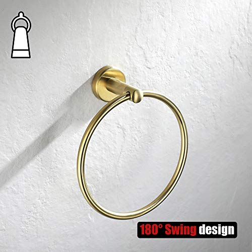 Towel Ring Brass Gold (Gold)