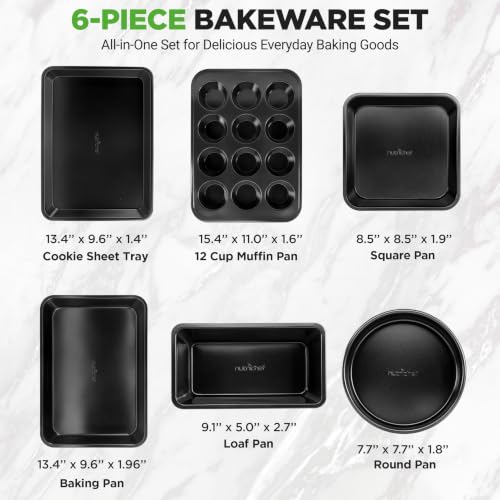 6 Piece Nonstick Baking Pans (6 6)