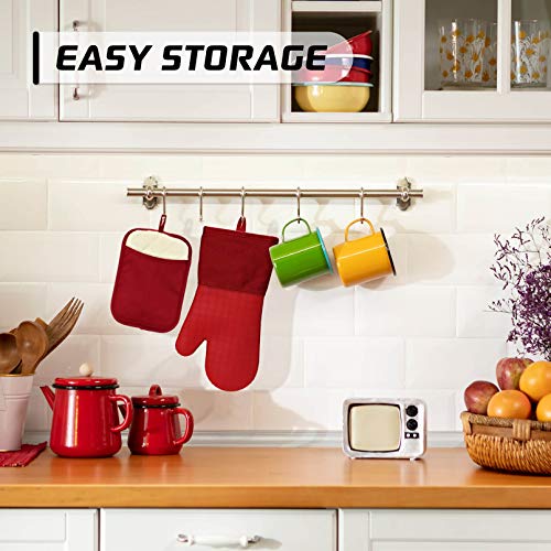 Silicone Kitchen Pot Holders with Pockets (2 Count)