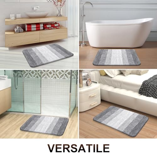 Bathroom Runner Rug 59x24 (59" X 24" / Light Grey)