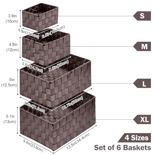 Storage Baskets (6 Count)