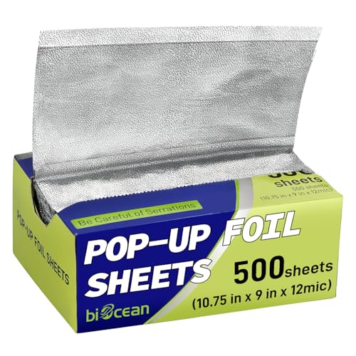 500 Pre Cut Aluminum Foil Sheets (9" x 10.75")