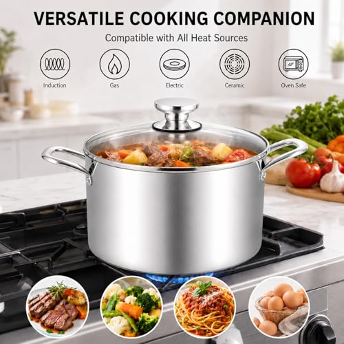 8 Quart Stock Pot (8 Quarts)