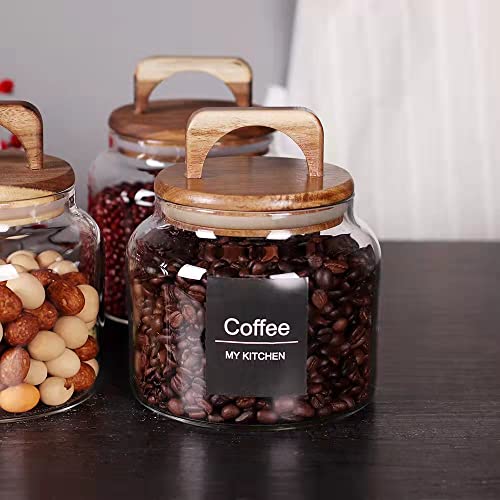 Glass Jars with Airtight Lid [Set of 4]