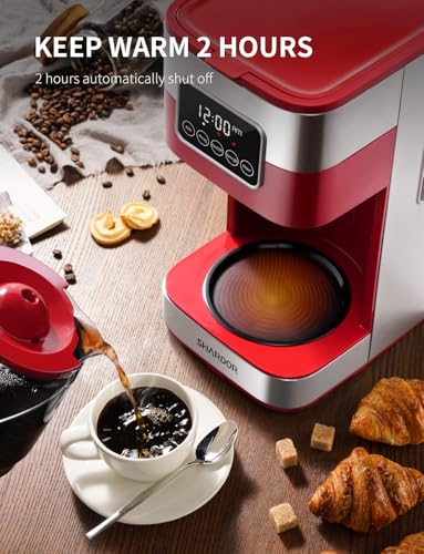 10 Cup Programmable Coffee Maker (Red)