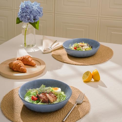 Moonlight 8.5 Inch Pasta Bowls Set of 4 (Blue / Moonlight)