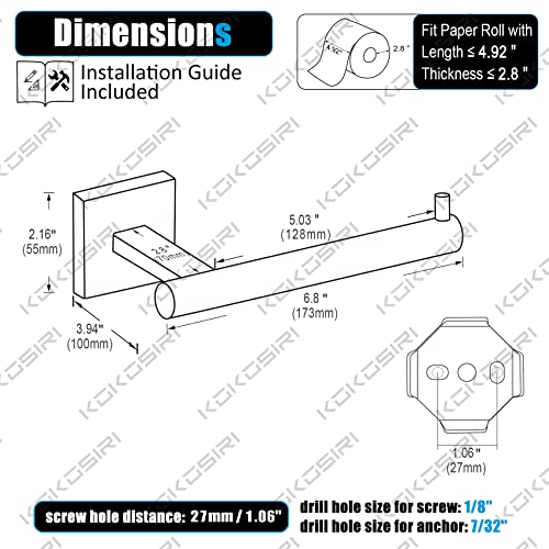 Toilet Paper Holder Oil Rubbed Bronze Toilet Roll Holder Hold Mega Rolls Kitchen Bathroom Tissue Paper Dispenser Stainless Steel