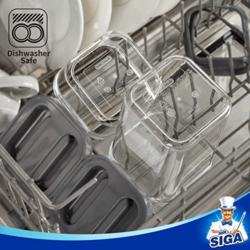 4 Pack Airtight Food Storage Container Set for Pantry Organization