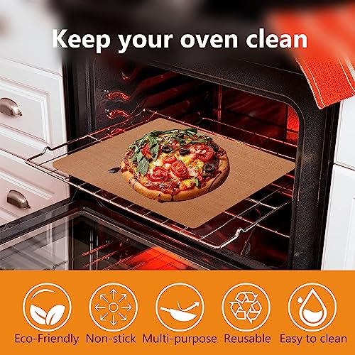 4 Pack Thickened Copper Oven Liners for Bottom of Oven BPA & PFOA Free (4 Count)