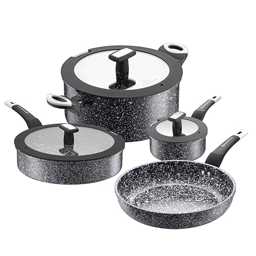 7pc Nonstick Cookware Set (7 Piece Stonetec Set)