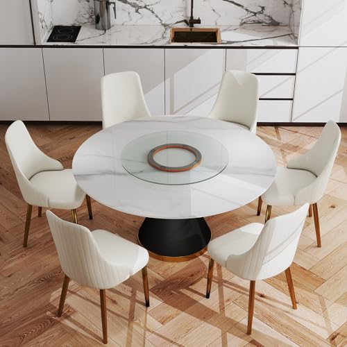 31.5" Lazy Susan for Table Top Tempered Glass Rotating Serving Tray for Dining Table