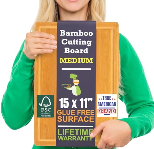 Bamboo Cutting Board (Glue-Free Surface - Rectangular)