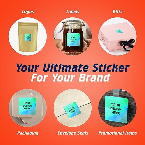 Custom Vinyl Stickers Your Image (100 Count)