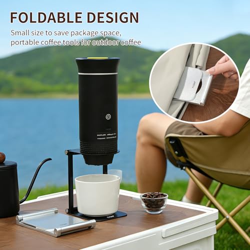 Pour Over Coffee Maker Stand (Sliver / Round)