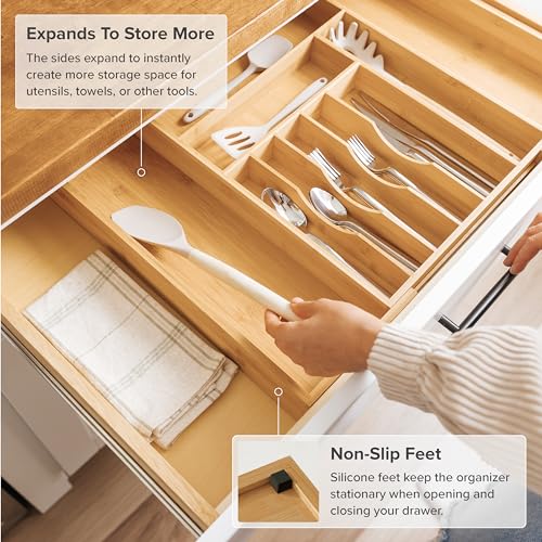 Silverware & Utensil Drawer Organizer