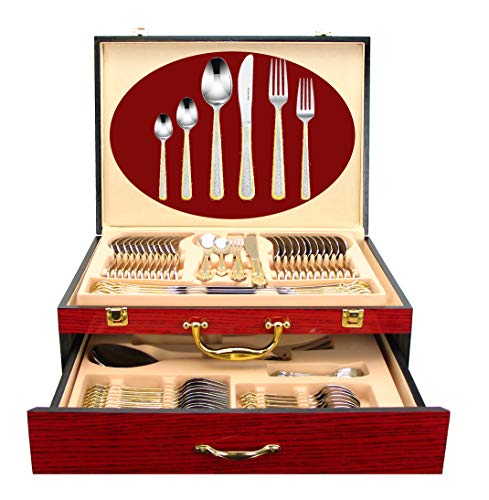 75 Pc Luxury Flatware Set for 12 w (Madison)