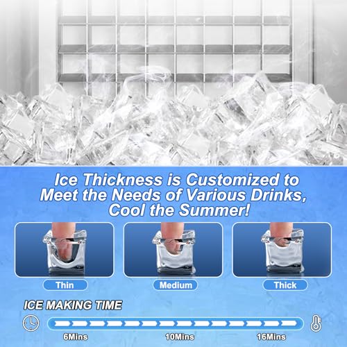 120LB Day Commercial Under Counter Ice Maker Machine with Auto