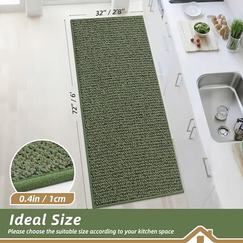 Kitchen Runner Rugs 32"x72" (Green / 32" X 72" (Rectangular))