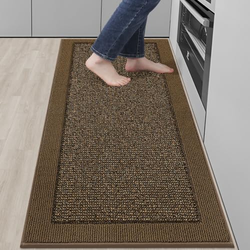 Kitchen Runner Rug 24"x72" (Brown / 24" X 72" (Rectangular))