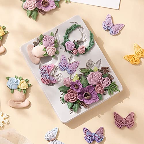 Rose Fondant Molds (Butterfly Fondant Mold)