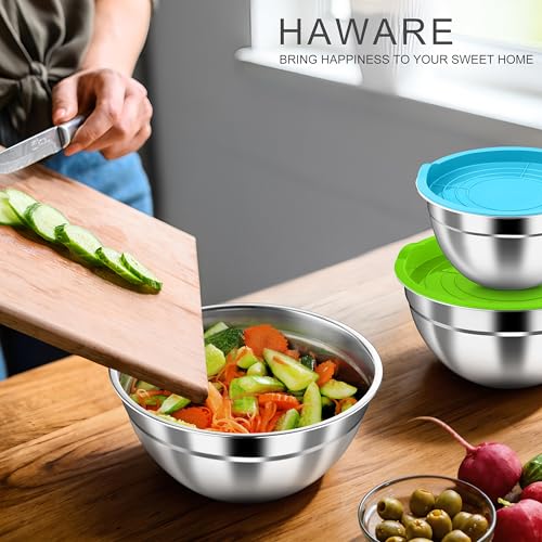 Mixing Bowls with Airtight Lids (Colorful / Airtight Lids)