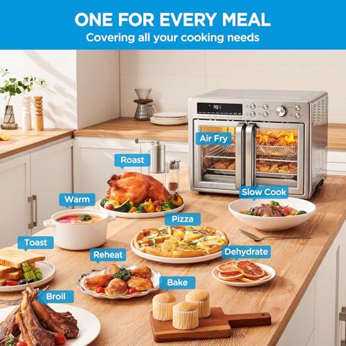 Flexify Classic French Door Toaster Oven Air Fryer Combo (26.4 QT / Stainless steel)