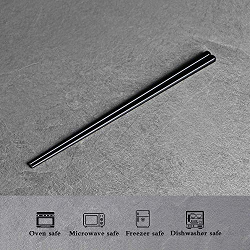 Ceramic Chopsticks Set of 5 (Black)