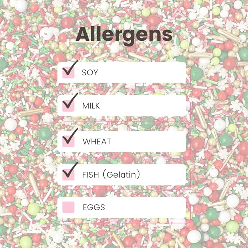 Christmas Magic Sprinkle Mix (Red, Green, White)