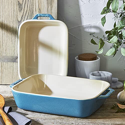 2 Pc Ceramic Baking Dish Set