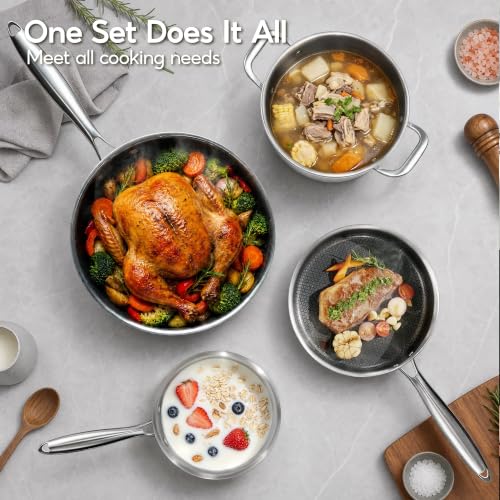 7pcs Stainless Steel Cookware Set