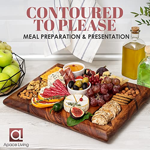 Acacia Wood Cutting Board with Juice Groove